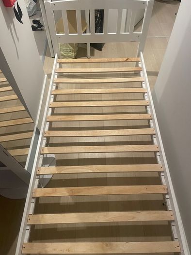 Solid wood single bed