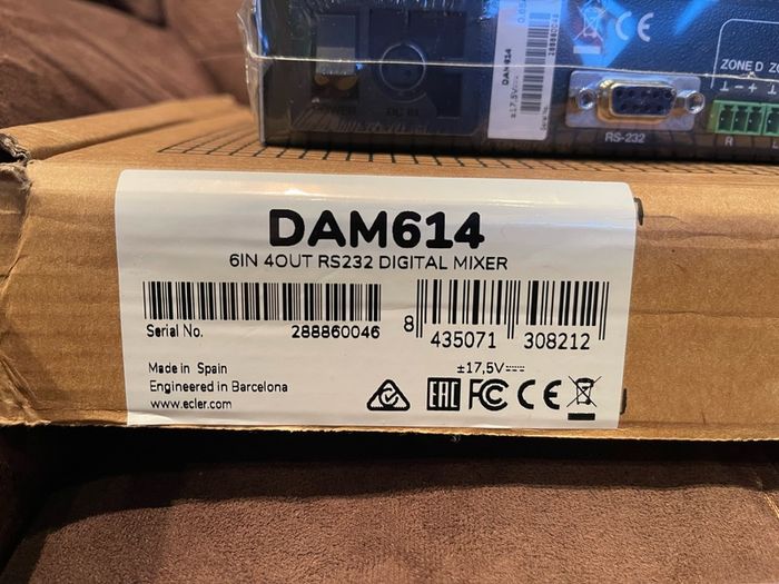 Ecler DAM614 RS232 Digital Mixer