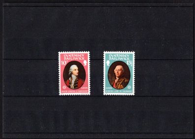 1980 Guernsey Europa Personalities Commemorative Stamps Mint Never Hinged (MNH)