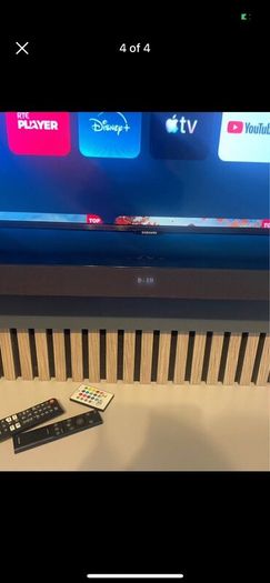 65 Samsung 4K tv and Samsung soundbar