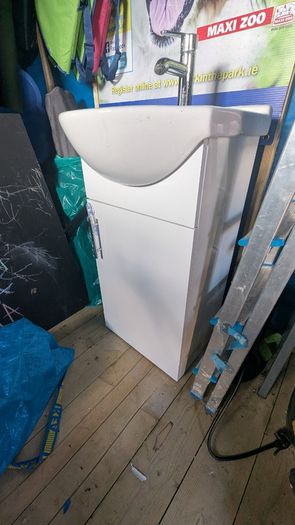 Bathroom Sink Unit - Sink with fixtures and fitted drawer unit