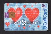 1998 Ireland 10 unit Valentine's Day (Gemplus GEM1) Call Card Used