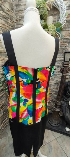 Vintage 80s 90s Jacqueline lechat Cannes pencil floral dress with cropped blazer