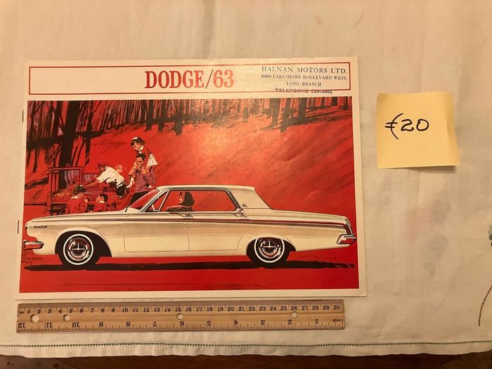 American car brochures. 1950s, 1960s and 1980s