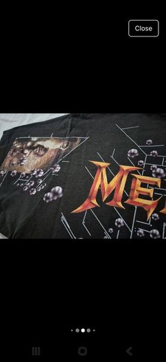 Megadeth Shirt Rust In Peace Hangar 18 Reprint 1991 Brockum XL Vic Rattlehead
