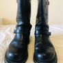 Twin Pistons Leather Boots Uk 10 Harley Davidson Style! Image 3