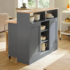 kitchen cabinet Storage Sideboard Kitchen  Island  Cabinet Kitchen Island Multi-storage Kitchen Cabinet with Sliding Doors and Extendable Worktop