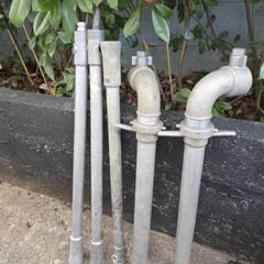 Hydrant standpipe with key and bar