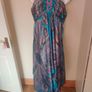 Stunning blue asymmetric halter neck midi/maxi Redherring dress size UK14 EU42 Perfect condition Postage included Image 4