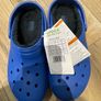 Crocs lined clogs blue size J UK 4 EU 36-37 brand new Image 10