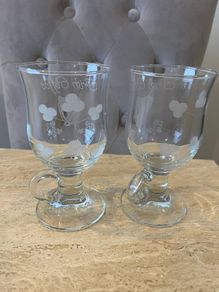 2 Irish coffee glasses