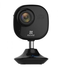 EZVIZ Mini Plus Black, 1080p WiFi Smart Home Security Camera, Compatible with Alexa (B4)