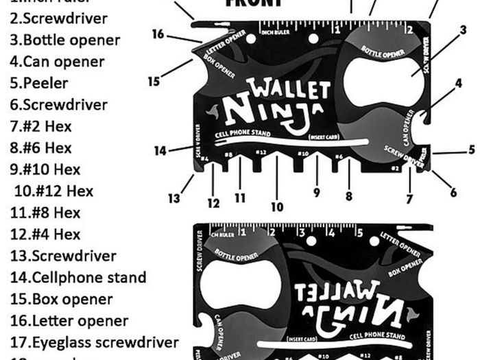 Wallet Ninja 18 in 1 Tool