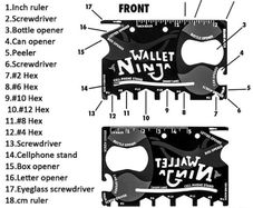 Wallet Ninja 18 in 1 Tool