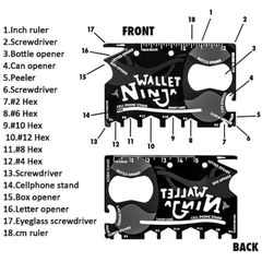 Wallet Ninja 18 in 1 Tool