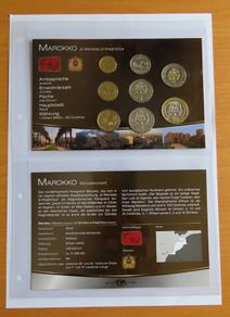 Morocco BUNC 1423 - 2002 certificated coins set