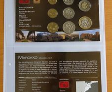 Morocco BUNC 1423 - 2002 certificated coins set