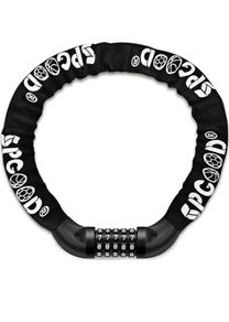 SPGOOD Bike Lock with Combination, Bicycle Lock with Hardened Chain(Black)
