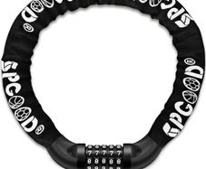 SPGOOD Bike Lock with Combination, Bicycle Lock with Hardened Chain(Black)