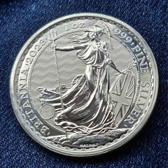1 oz Silver Britannia 2023 .999 Charles coin