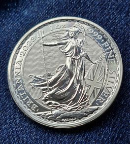 1 oz Silver Britannia 2023 .999 Charles coin