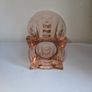 Large Art Deco Davidson Pink Glass Vase Image 6