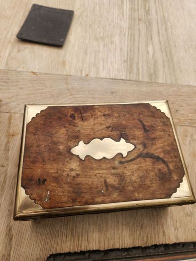 Superb boxes . mother of pearl ...brass . Epns. etc