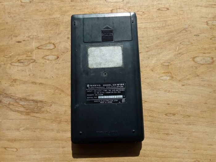 Vintage '80s  Sanyo CX-8131 "Memory Electronic Calculator"