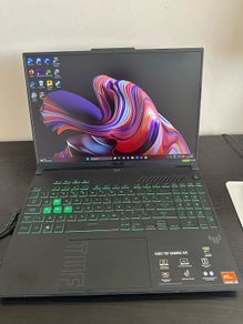 ASUS TUF A16 Gaming Laptop (2024) with wired mouse and Xbox controller