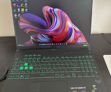 ASUS TUF A16 Gaming Laptop (2024) with wired mouse and Xbox controller