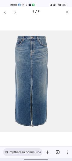 Agolde denim skirt