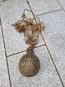 antique moroccan brass ceiling lamp