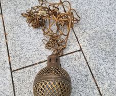 antique moroccan brass ceiling lamp