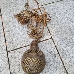 antique moroccan brass ceiling lamp