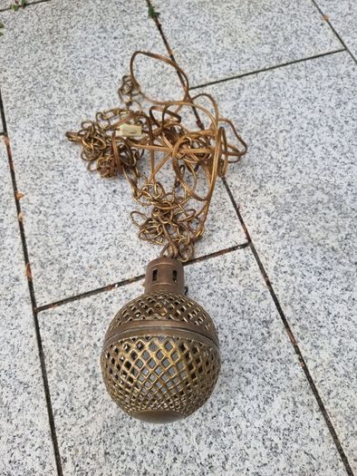 antique moroccan brass ceiling lamp
