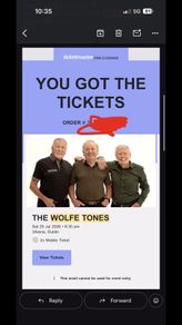 Wolfe Tones standing tickets