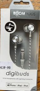 BOOMPODS ear buds with lightning connection for iPhone iPads RRP 39.95