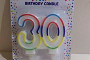 30 Birthday Candle