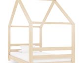 Kids Bed Frame Solid Pine Wood 80x160 cm