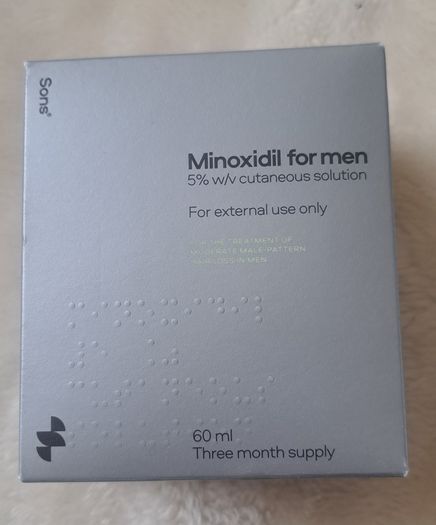 Minoxidil For Men 5% W/v Cutaneous Solution
