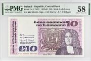 Ireland | 1981 | 10 Pounds | P.72a | Kec 435445 | Pmg Graded | Aunc