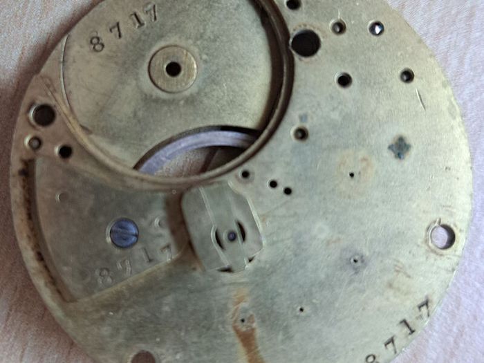 Stewart Dawson & Co., Liverpool . Fusee Lever Pocket Watch Movement . 1880c