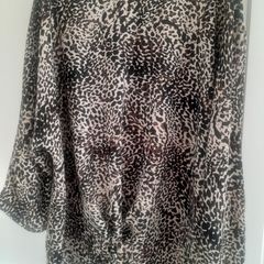 ladies leopard print blouse