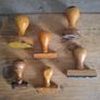 Vintage French Wooden Stamp Handles Image 2