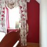 Bedroom Curtains. Price now reduced to. Pelmet boards X 2. Swags and Tails for 2 pairs of Curtains. Image 3