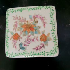 Vintage handpainted trinket dish