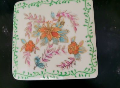 Vintage handpainted trinket dish