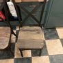 4 x Wood / Metal Dining Chairs Image 5