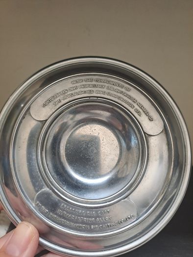 Vintage Consolidated Zinc Corporation (CZC) Advertising Ashtray