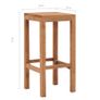 Bar Stools 2 pcs Solid Teak Wood Image 2